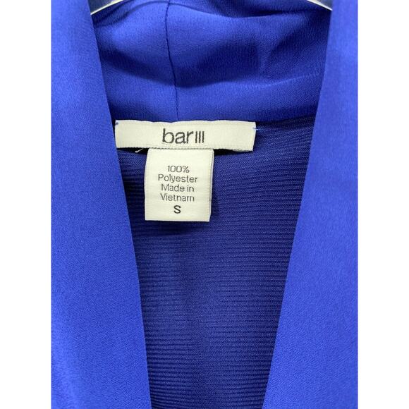 NWT Bar 111 Dress Women's Small Blue Collared Sleeveless Waist Tie Pockets Lined - Picture 5 of 10